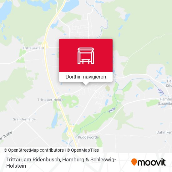 Trittau, am Ridenbusch Karte