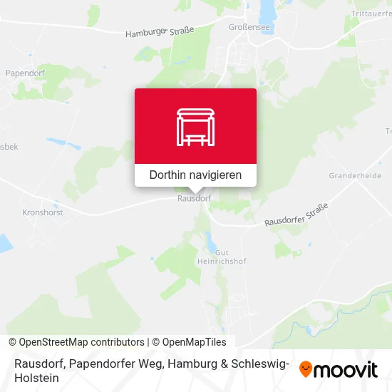 Rausdorf, Papendorfer Weg Karte