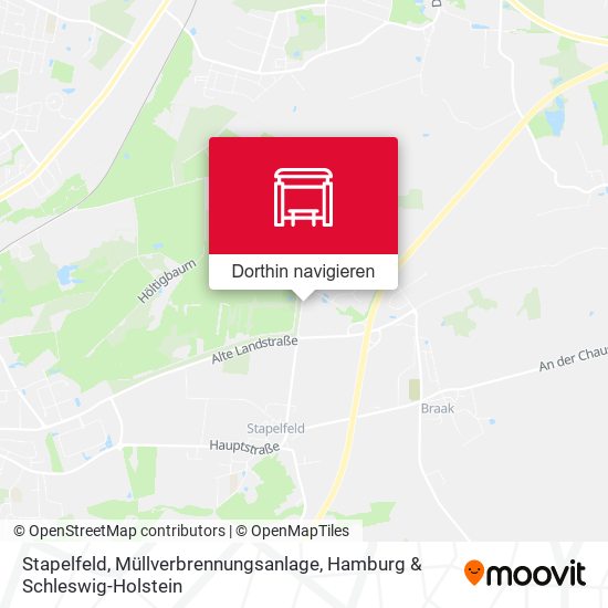 Stapelfeld, Müllverbrennungsanlage Karte
