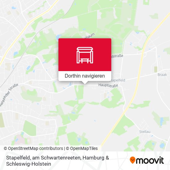 Stapelfeld, am Schwartenreeten Karte