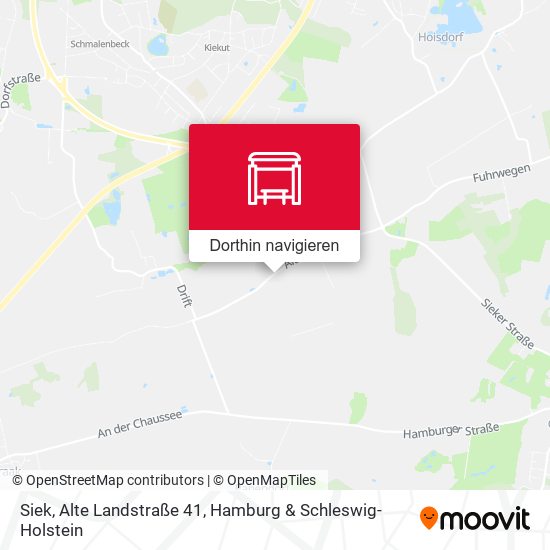 Siek, Alte Landstraße 41 Karte
