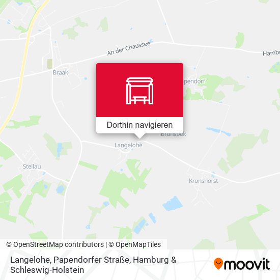 Langelohe, Papendorfer Straße Karte