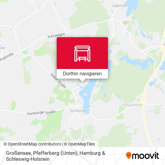 Großensee, Pfefferberg (Unten) Karte