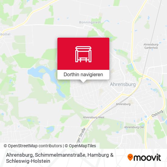 Ahrensburg, Schimmelmannstraße Karte