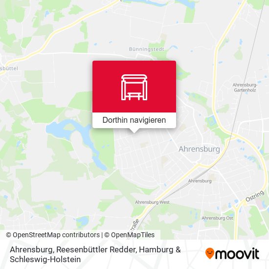 Ahrensburg, Reesenbüttler Redder Karte