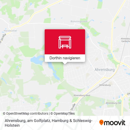 Ahrensburg, am Golfplatz Karte