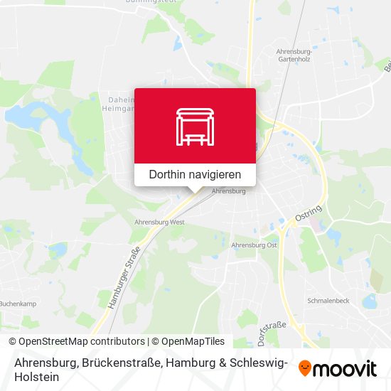 Ahrensburg, Brückenstraße Karte