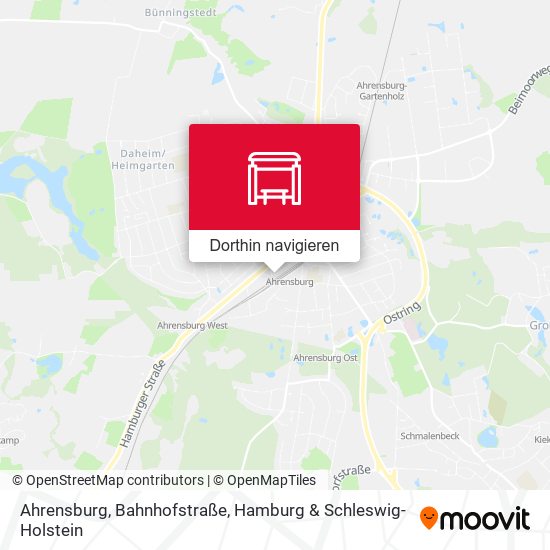 Ahrensburg, Bahnhofstraße Karte