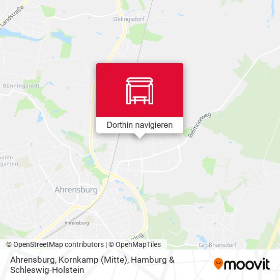 Ahrensburg, Kornkamp (Mitte) Karte