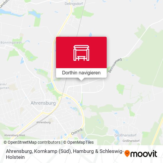 Ahrensburg, Kornkamp (Süd) Karte