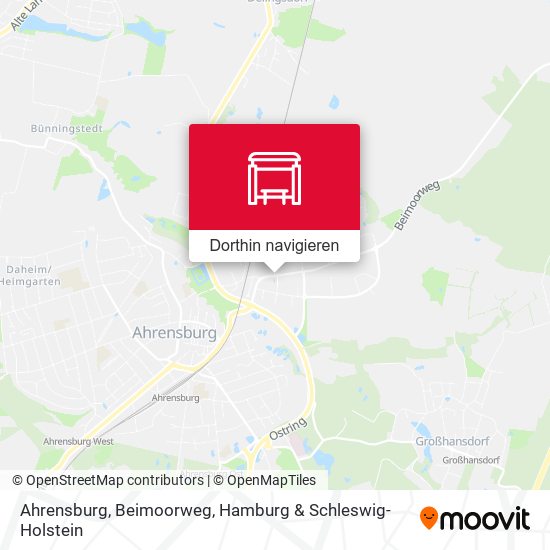 Ahrensburg, Beimoorweg Karte