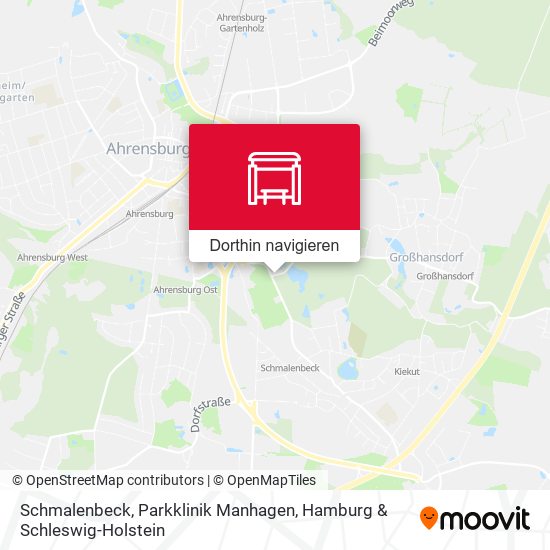 Schmalenbeck, Parkklinik Manhagen Karte
