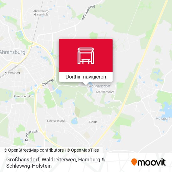 Großhansdorf, Waldreiterweg Karte