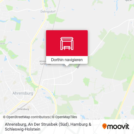 Ahrensburg, An Der Strusbek (Süd) Karte