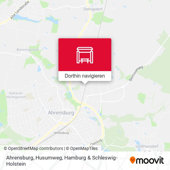 Ahrensburg, Husumweg Karte