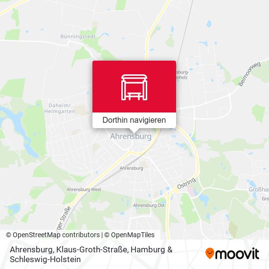 Ahrensburg, Klaus-Groth-Straße Karte