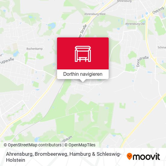 Ahrensburg, Brombeerweg Karte