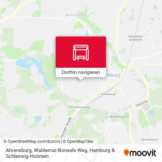 Ahrensburg, Waldemar-Bonsels-Weg Karte
