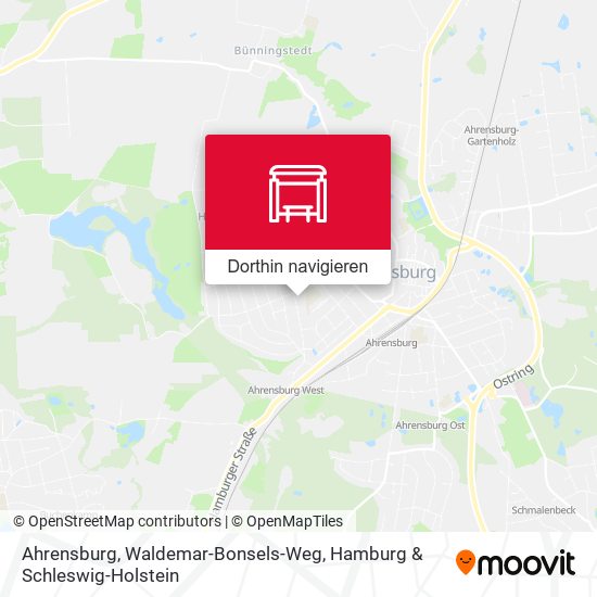 Ahrensburg, Waldemar-Bonsels-Weg Karte