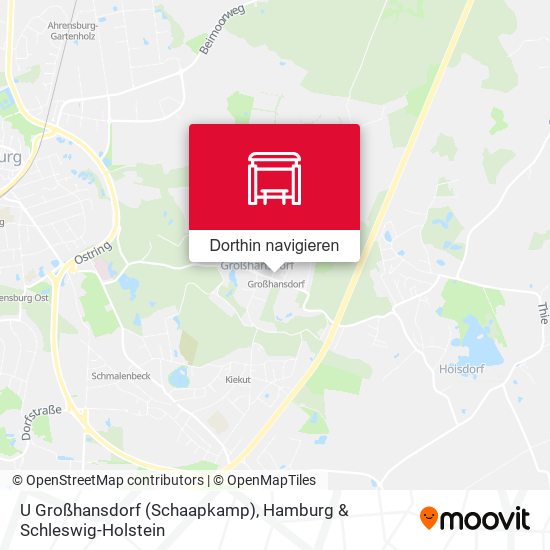 U Großhansdorf (Schaapkamp) Karte