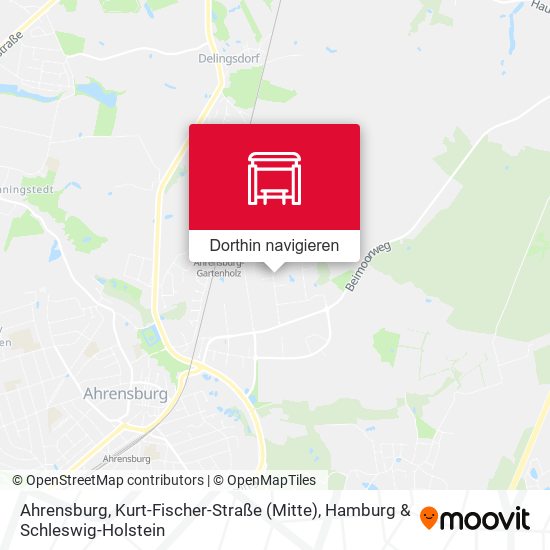 Ahrensburg, Kurt-Fischer-Straße (Mitte) Karte