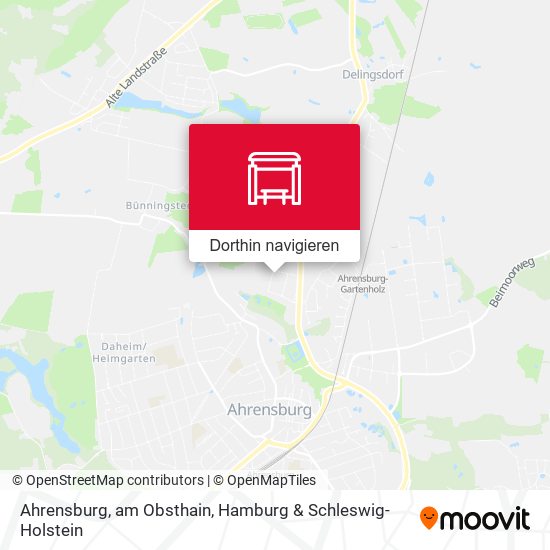 Ahrensburg, am Obsthain Karte