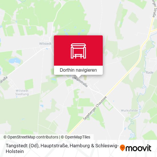 Tangstedt (Od), Hauptstraße Karte