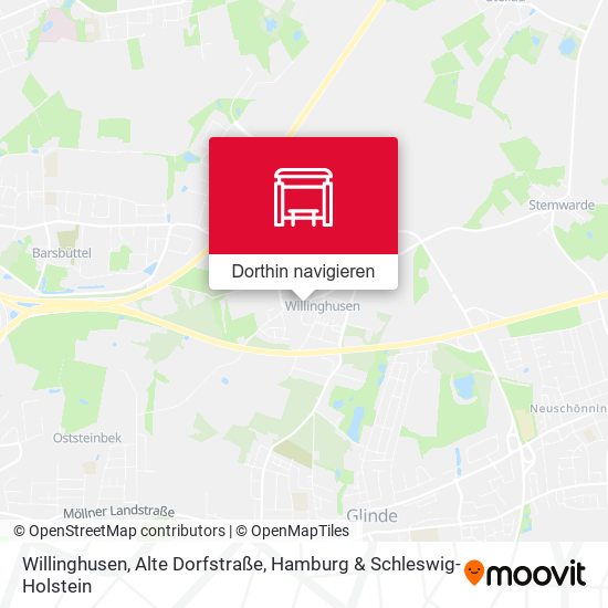 Willinghusen, Alte Dorfstraße Karte