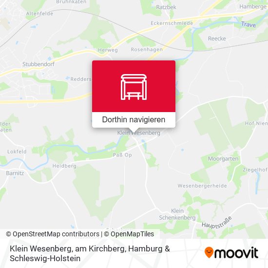 Klein Wesenberg, am Kirchberg Karte