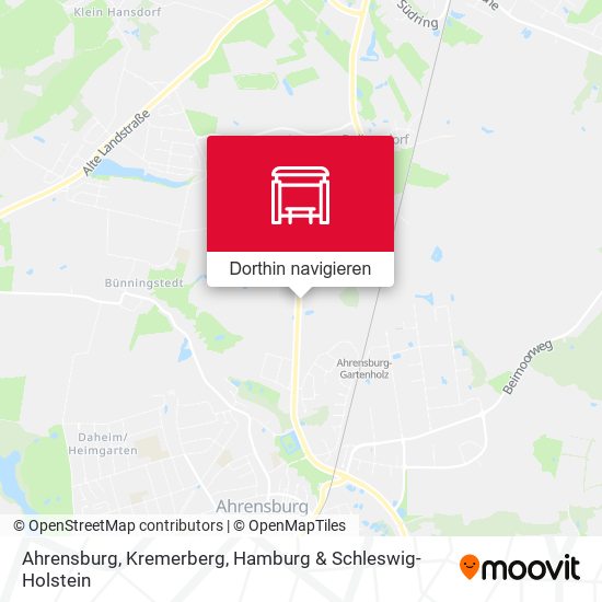 Ahrensburg, Kremerberg Karte