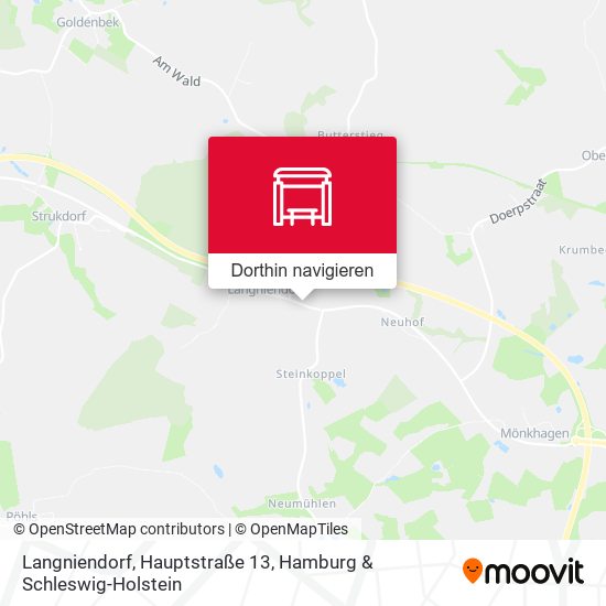Langniendorf, Hauptstraße 13 Karte