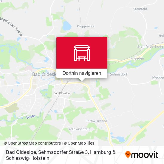 Bad Oldesloe, Sehmsdorfer Straße 3 Karte