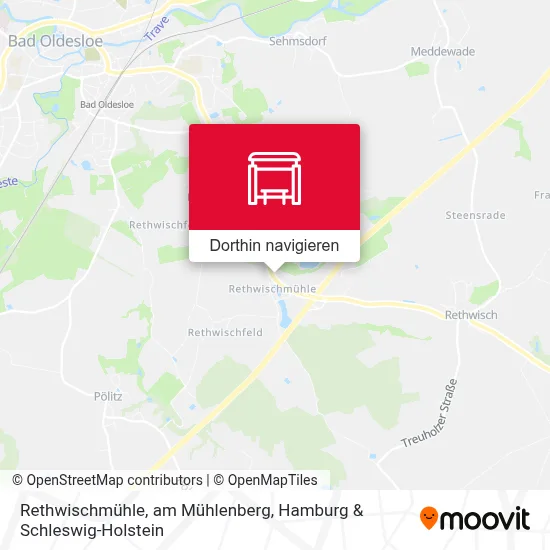 Rethwischmühle, am Mühlenberg Karte