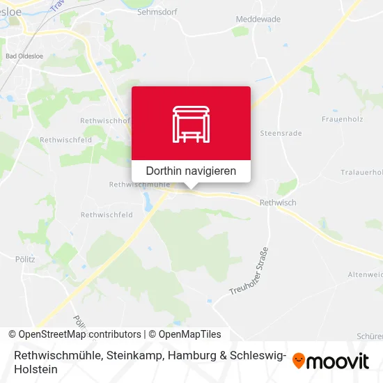 Rethwischmühle, Steinkamp Karte