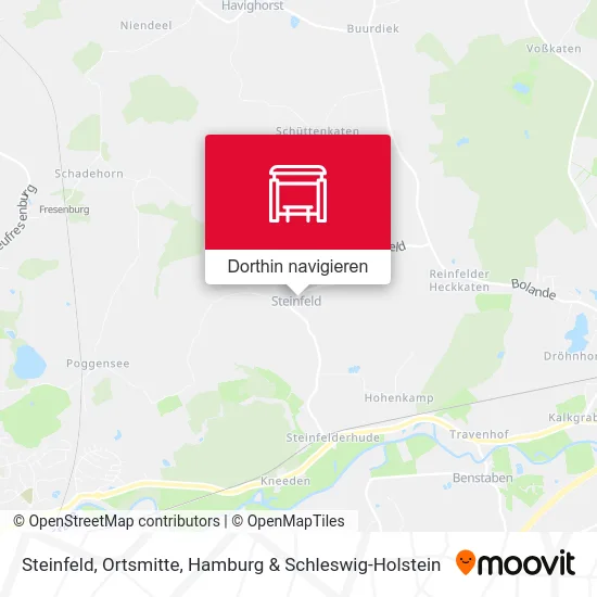 Steinfeld, Ortsmitte Karte