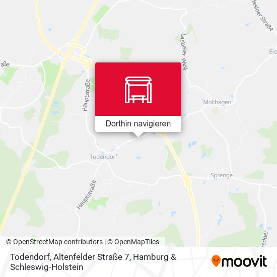Todendorf, Altenfelder Straße 7 Karte