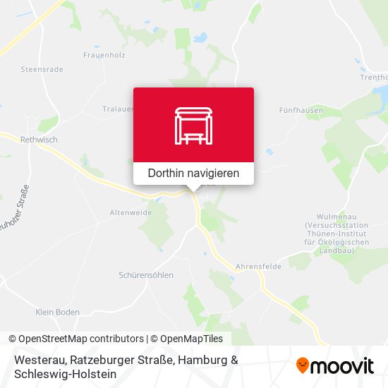 Westerau, Ratzeburger Straße Karte