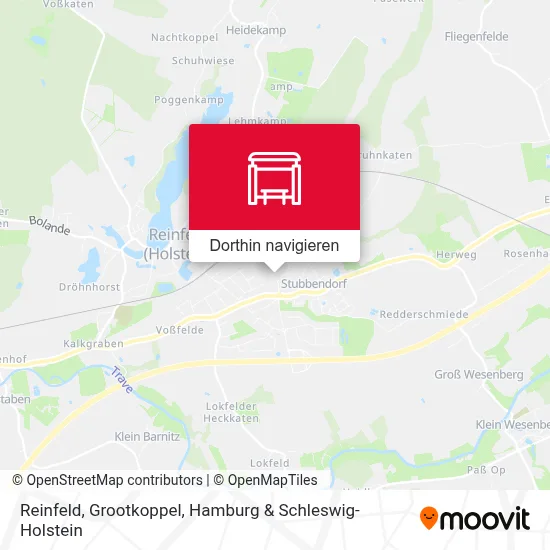 Reinfeld, Grootkoppel Karte