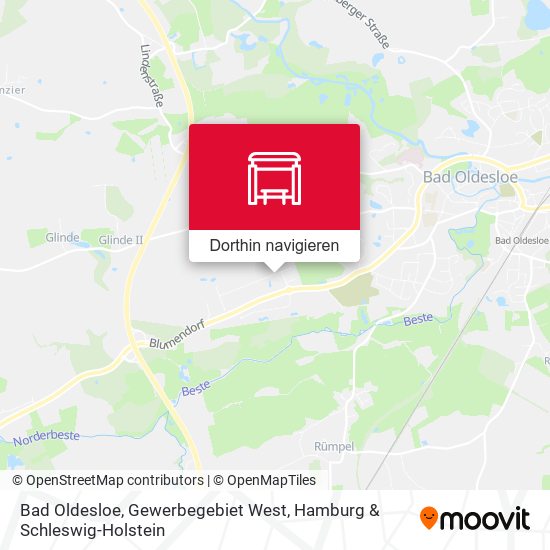 Bad Oldesloe, Gewerbegebiet West Karte