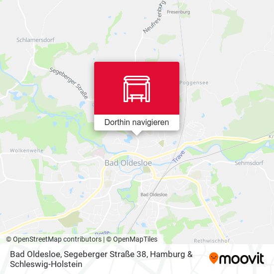 Bad Oldesloe, Segeberger Straße 38 Karte