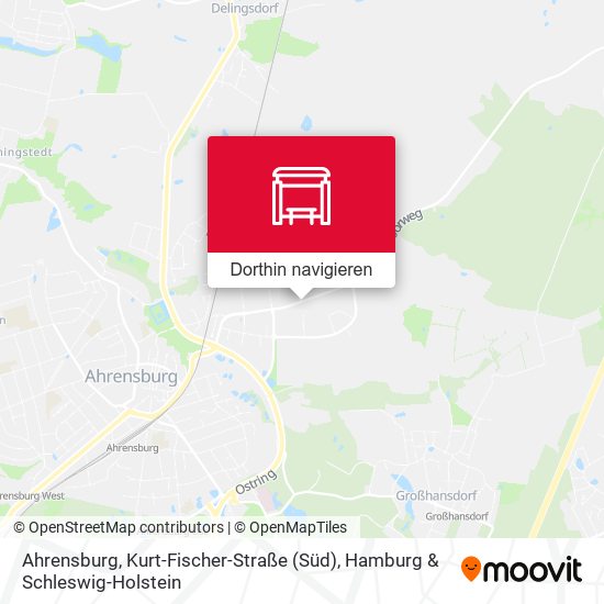 Ahrensburg, Kurt-Fischer-Straße (Süd) Karte