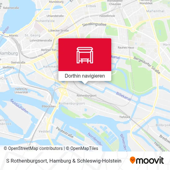 S Rothenburgsort Karte