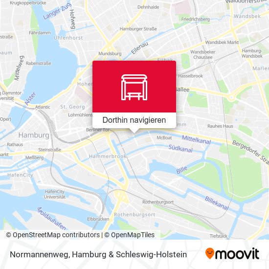 Normannenweg Karte