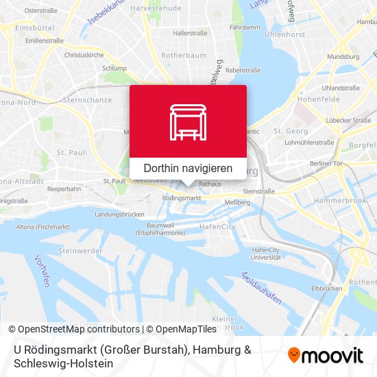 U Rödingsmarkt (Großer Burstah) Karte
