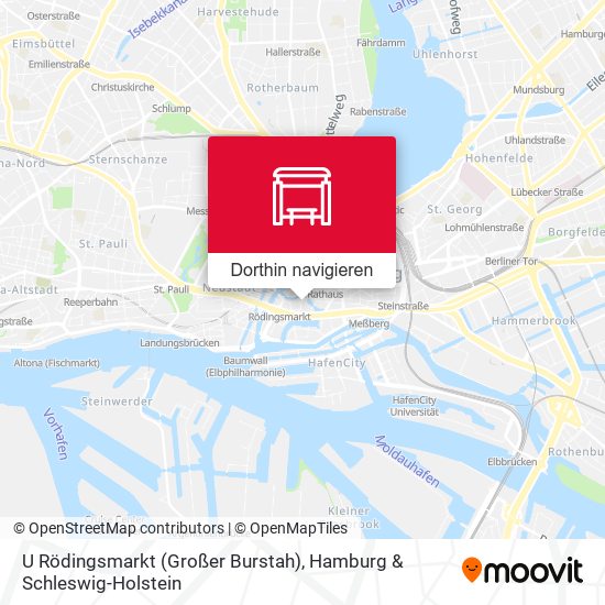 U Rödingsmarkt (Großer Burstah) Karte