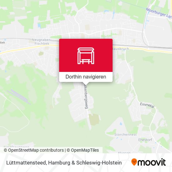 Lüttmattensteed Karte