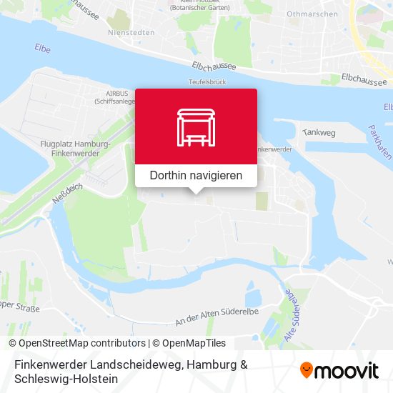 Finkenwerder Landscheideweg Karte