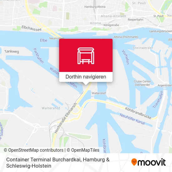 Container Terminal Burchardkai Karte
