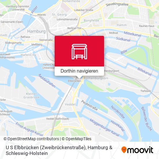 U S Elbbrücken (Zweibrückenstraße) Karte