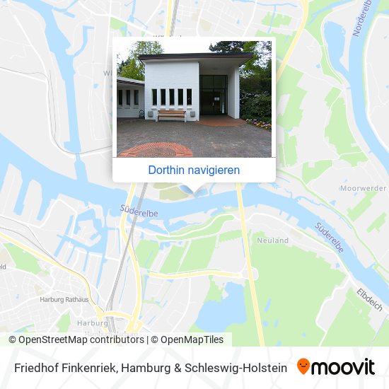 Friedhof Finkenriek Karte